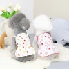 Spring and summer pet clothing, a variety of pleated, elastic and drawstring straps, Pomeranian clothing, teddy dog clothes, casual dog clothing details Picture